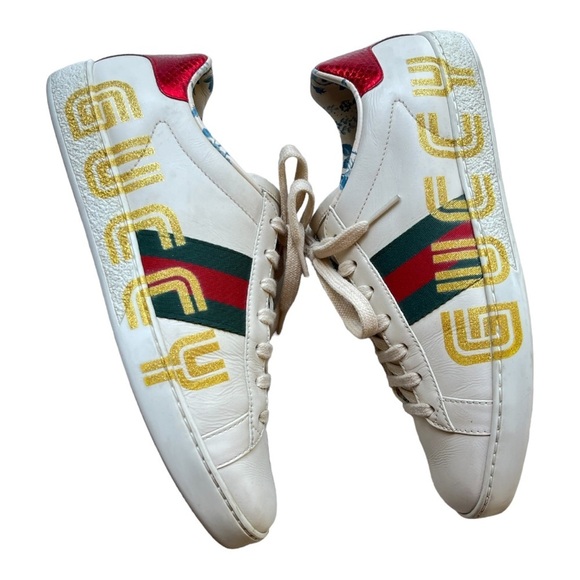 Gucci X SEGA Ace sneakers sz 37.5 - Picture 2 of 9